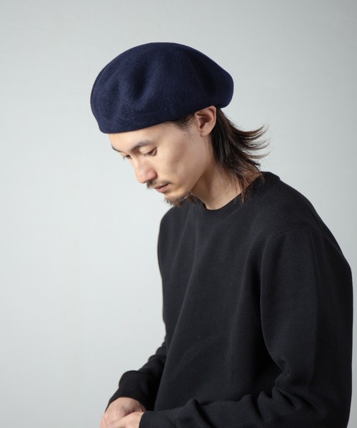 RACAL（ラカル）の「French Wool Basque Beret / フレンチウールバスクベレー（ハンチング/ベレー帽・メンズ・グレー/ブラック/モカ/ネイビー・LARGE/MEDIUM）」の4枚目の写真