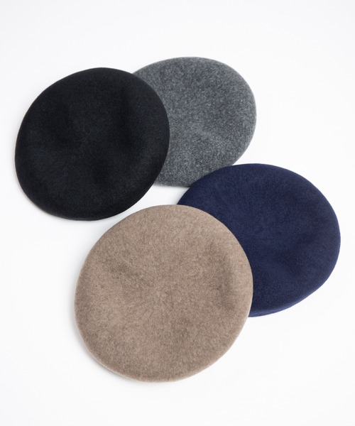 RACAL（ラカル）の「French Wool Basque Beret / フレンチウールバスクベレー（ハンチング/ベレー帽・メンズ・グレー/ブラック/モカ/ネイビー・LARGE/MEDIUM）」の5枚目の写真