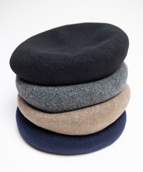 RACAL（ラカル）の「French Wool Basque Beret / フレンチウールバスクベレー（ハンチング/ベレー帽・メンズ・グレー/ブラック/モカ/ネイビー・LARGE/MEDIUM）」の7枚目の写真