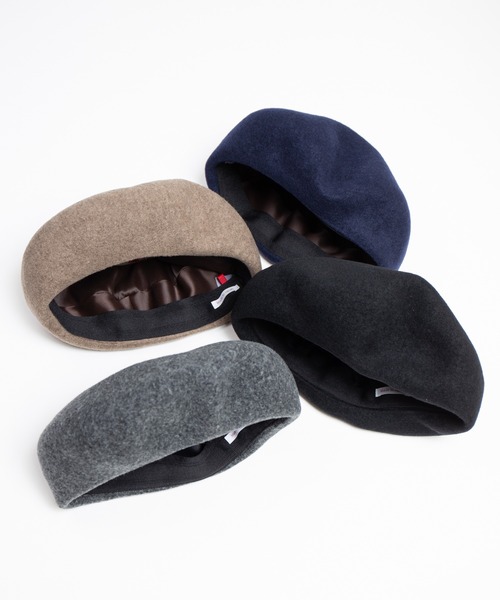 RACAL（ラカル）の「French Wool Basque Beret / フレンチウールバスクベレー（ハンチング/ベレー帽・メンズ・グレー/ブラック/モカ/ネイビー・LARGE/MEDIUM）」の12枚目の写真