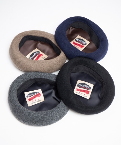 RACAL（ラカル）の「French Wool Basque Beret / フレンチウールバスクベレー（ハンチング/ベレー帽・メンズ・グレー/ブラック/モカ/ネイビー・LARGE/MEDIUM）」の13枚目の写真