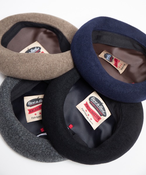 RACAL（ラカル）の「French Wool Basque Beret / フレンチウールバスクベレー（ハンチング/ベレー帽・メンズ・グレー/ブラック/モカ/ネイビー・LARGE/MEDIUM）」の14枚目の写真