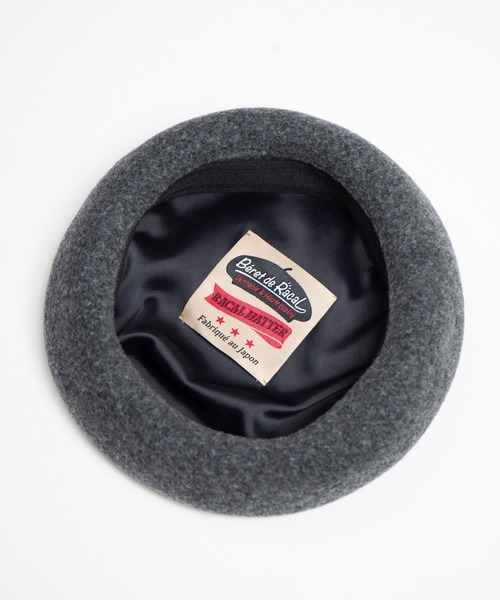 RACAL（ラカル）の「French Wool Basque Beret / フレンチウールバスクベレー（ハンチング/ベレー帽・メンズ・グレー/ブラック/モカ/ネイビー・LARGE/MEDIUM）」の15枚目の写真