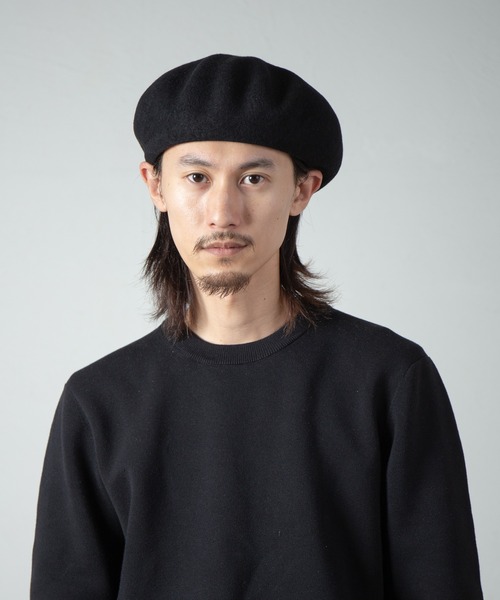 RACAL（ラカル）の「French Wool Basque Beret / フレンチウールバスクベレー（ハンチング/ベレー帽・メンズ・グレー/ブラック/モカ/ネイビー・LARGE/MEDIUM）」の17枚目の写真