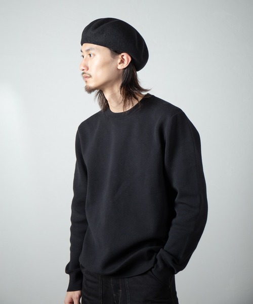 RACAL（ラカル）の「French Wool Basque Beret / フレンチウールバスクベレー（ハンチング/ベレー帽・メンズ・グレー/ブラック/モカ/ネイビー・LARGE/MEDIUM）」の20枚目の写真
