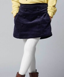 BeBe | ストレッチコーデュロイダブルボタンショートパンツ(スカート)