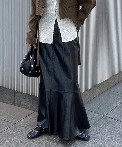 新作　WAIST DESIGN BELT SEMI FLARE SKIRT WAIST DESIGN BELT SEMI FLARE SKIRT