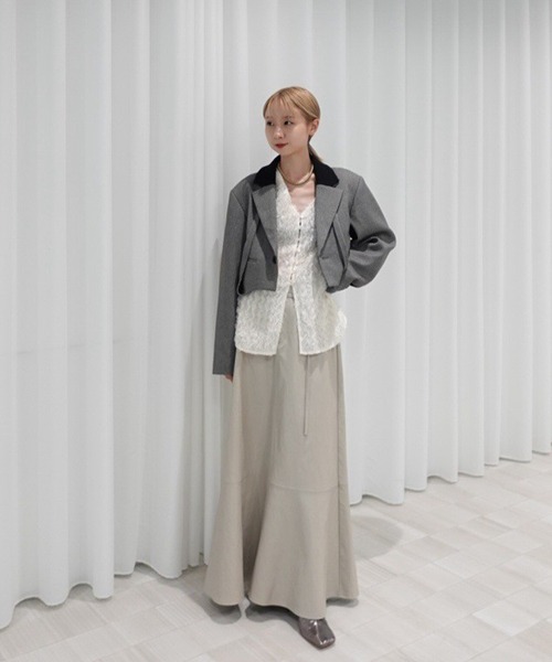 WAIST DESIGN BELT SEMI FLARE SKIRT（スカート）｜Ameri（アメリ）の