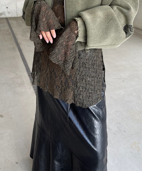 WAIST DESIGN BELT SEMI FLARE SKIRT（スカート）｜Ameri（アメリ）の