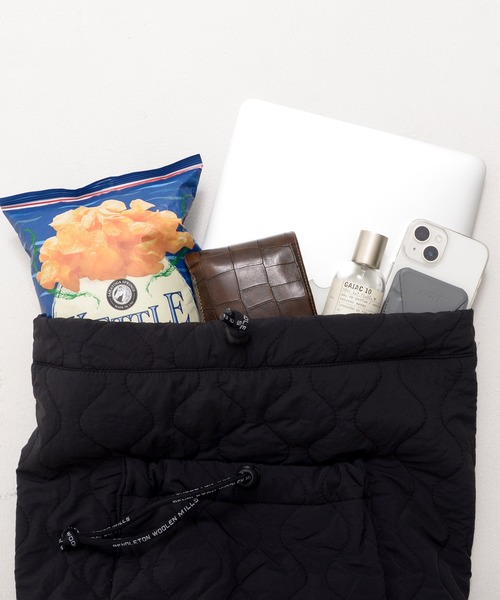 PENDLETON（ペンドルトン）の「PENDLETON ペンドルトン DIAMOND RIDGE QUILTING KNAPSACK ダイアモンドリッジ キルティング ナップサック（バックパック/リュック・レディース・オリーブドラブ/ブラック・FREE）」の11枚目の写真