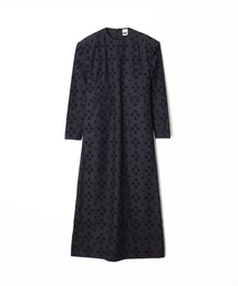 HOLIDAY | LACE PADDED SHOULDER LONG DRESS レースパディッドショルダーロングドレス(ワンピース)