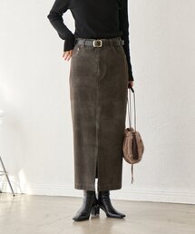 RIVE DROITE | 【ヴィンテージムード】ウォッシュドクロスタイトスカート(スカート)
