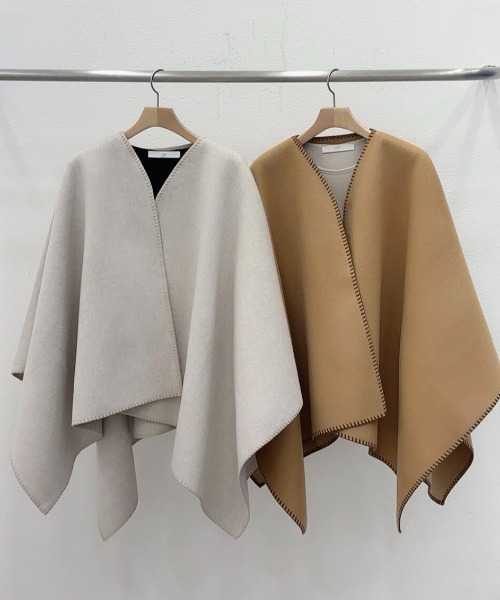 美品 CANAL JEAN arc ニットポンチョ オーバーサイズ ベージュ キャナルジーン☆人気ニット 美品 CANAL JEAN arc ニットポンチョ