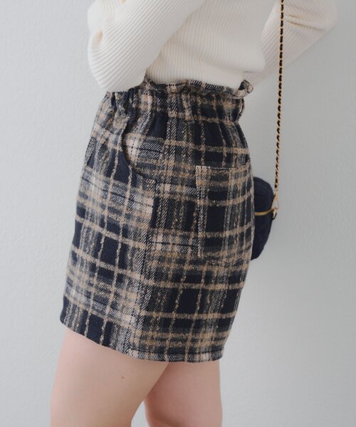 Another Branch olive des olive（アナザーブランチオリーブデオリーブ）の「チェックショートパンツ（その他パンツ・レディース・ブラック/ブラウン・FREE）」の7枚目の写真