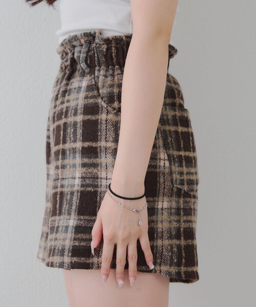 Another Branch olive des olive（アナザーブランチオリーブデオリーブ）の「チェックショートパンツ（その他パンツ・レディース・ブラック/ブラウン・FREE）」の21枚目の写真
