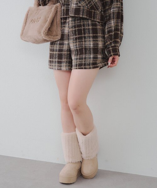 Another Branch olive des olive（アナザーブランチオリーブデオリーブ）の「チェックショートパンツ（その他パンツ・レディース・ブラック/ブラウン・FREE）」の13枚目の写真