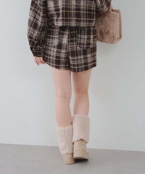 Another Branch olive des olive（アナザーブランチオリーブデオリーブ）の「チェックショートパンツ（その他パンツ・レディース・ブラック/ブラウン・FREE）」の15枚目の写真