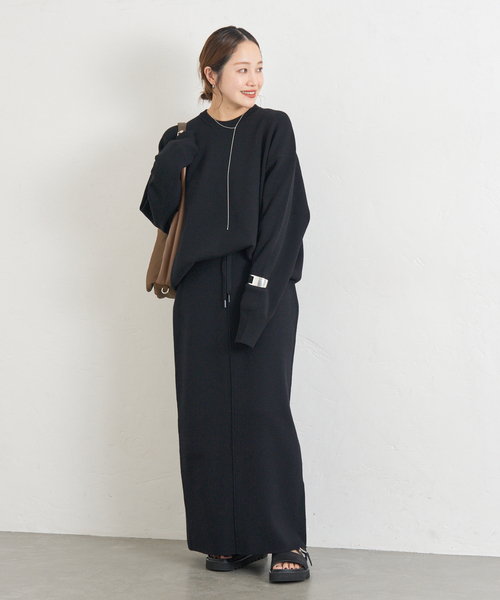 JOURNAL STANDARD（ジャーナルスタンダード）の「《WEB限定追加2》ウォッシャブルTEXBRIDクループルオーバー（ニット/セーター・レディース・チャコールグレー/ブラウン/ブラック・FREE）」の11枚目の写真