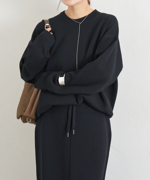 JOURNAL STANDARD（ジャーナルスタンダード）の「《WEB限定追加2》ウォッシャブルTEXBRIDクループルオーバー（ニット/セーター・レディース・チャコールグレー/ブラウン/ブラック・FREE）」の14枚目の写真