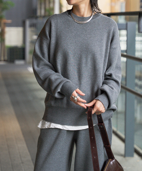 JOURNAL STANDARD（ジャーナルスタンダード）の「《WEB限定追加2》ウォッシャブルTEXBRIDクループルオーバー（ニット/セーター・レディース・チャコールグレー/ブラウン/ブラック・FREE）」の19枚目の写真