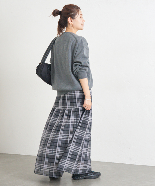 JOURNAL STANDARD（ジャーナルスタンダード）の「《WEB限定追加2》ウォッシャブルTEXBRIDクループルオーバー（ニット/セーター・レディース・チャコールグレー/ブラウン/ブラック・FREE）」の22枚目の写真