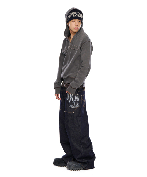 AAKAM(アーカム)の「Out Pocket Printed Denim Pants (Dark Blue)(デニムパンツ・レディース・その他・1/2)」の10枚目の写真