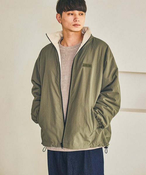 LAKOLE（ラコレ）の「リバーシブルボアブルゾン / 598363（ブルゾン・メンズ・ブラック/カーキ/チャコール・LARGE/MEDIUM）」の3枚目の写真