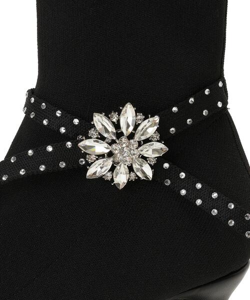 WILLSELECTION(ウィルセレクション)の「ビジューブローチ付きソックスブーツ(ブーツ・レディース・ブラック・MEDIUM/LARGE)」の14枚目の写真