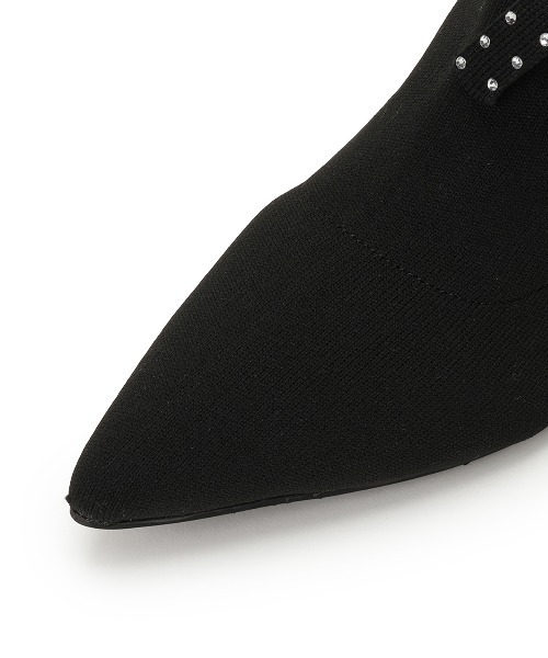 WILLSELECTION(ウィルセレクション)の「ビジューブローチ付きソックスブーツ(ブーツ・レディース・ブラック・MEDIUM/LARGE)」の7枚目の写真