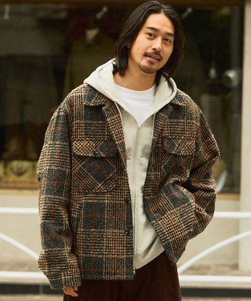 セール】テックツイード オーバーサイズCPOジャケット/ UVカット【THE