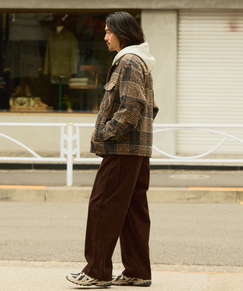 THE CRAFT CREW PRODUCTS(ザクラフトクループロダクツ)の「テックツイード オーバーサイズCPOジャケット/ UVカット【THE CRAFT CREW PRODUCTS】(ブルゾン・メンズ・グレー系/ネイビー系/ダークグレー/ブラウン・S/M/L)」の15枚目の写真