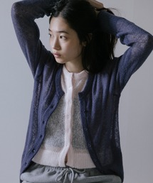duei（デュイ）の「シアーモヘアアンサンブルニットカーディガン（アンサンブル）」