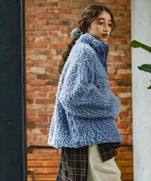 GEORGE'S（ジョージズ）の「プードルボアブルゾン（ブルゾン・レディース・ブラウン/オフホワイト/ブルー・SMALL/MEDIUM）」の17枚目の写真