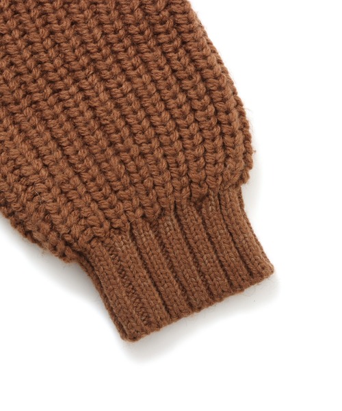 atmos pink(アトモスピンク)の「atmos pink Slit Cable Knit Tops / アトモス ピンク スリット ケーブル ニット トップス(ニット/セーター・レディース・オフホワイト/ブラウン/グリーン・FREE)」の16枚目の写真