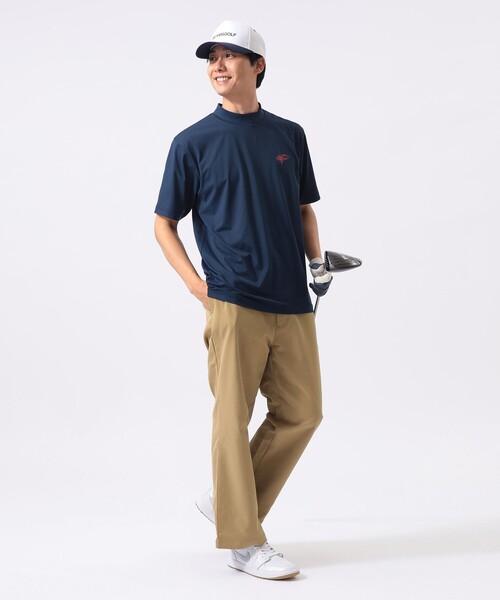 BEAMS GOLF（ビームスゴルフ）の「〈MEN〉ORANGE LABEL / PARロゴ モックネック（吸水速乾・UVカット）（Tシャツ/カットソー・メンズ・グレー/ネイビー/ホワイト・SMALL/MEDIUM/LARGE/X-LARGE）」の9枚目の写真