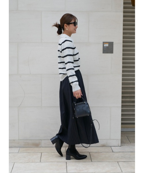 BeBeoD(べベッド)の「ティアードキルティングスカート(スカート・レディース・ブラック/アイボリー/グレー/ブラウン・フリー)」の9枚目の写真