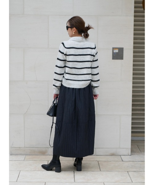 BeBeoD(べベッド)の「ティアードキルティングスカート(スカート・レディース・ブラック/アイボリー/グレー/ブラウン・フリー)」の10枚目の写真