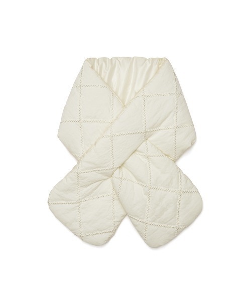 ROCKFISH WEATHERWEAR(ロックフィッシュウェザーウェア)の「PADDED NYLON SCARF(マフラー・レディース・ブラック/クリーム/スカイブルー/マスタード/ベージュ・FREE)」の19枚目の写真