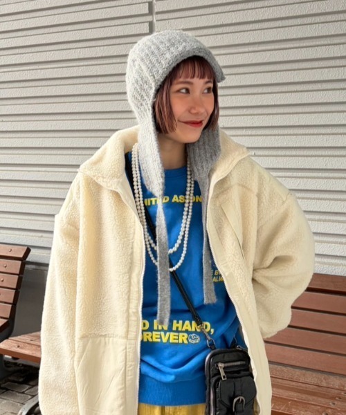 イヤーフラップニットキャップ（キャップ）｜RODEO CROWNS WIDE BOWL