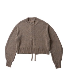 back lace up sweater(バックレースアップセーター)