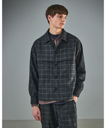 ABAHOUSE | 【セットアップ対応】ウールライク チェック CPOシャツブルゾン / ボックスシルエット(ブルゾン)