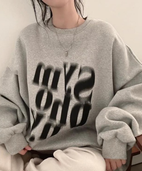 semplice（センプリチェ）の「トレーナー【韓国ファッション】（スウェット・レディース・ブラウン/グレー/ブラック・F）」の11枚目の写真
