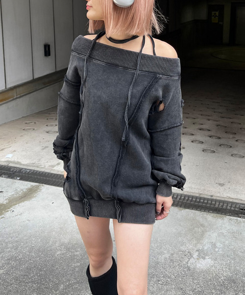 【新品未開封】スパイラルガール チョーカーピグメントオーバーチュニック チョーカーピグメントオーバーチュニック｜SPIRALGIRL スパイラル