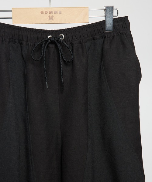 GOMME HOMME（ゴムオム）の「リネンレーヨンゲーミングパンツ（その他パンツ・レディース・ブラック・MEDIUM）」の3枚目の写真