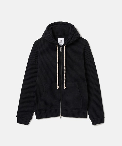 SEAGREEN(シーグリーン)の「SEAGREEN(シーグリーン) BIG WAFFLE HOODIE(パーカー・レディース・ブラック/クリーム/ブラウン/ネイビー・1/2/3)」の1枚目の写真