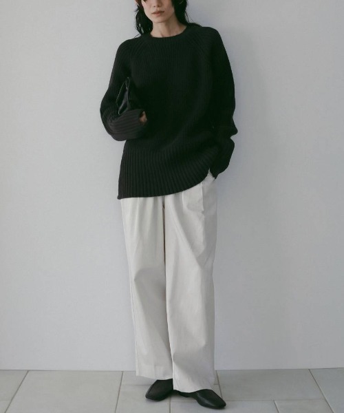 anuke(アンヌーク)の「anuke Twill Loose Pants ツイルルーズパンツ/62610708(その他パンツ・レディース・ベージュ/アイボリー・36/38)」の9枚目の写真
