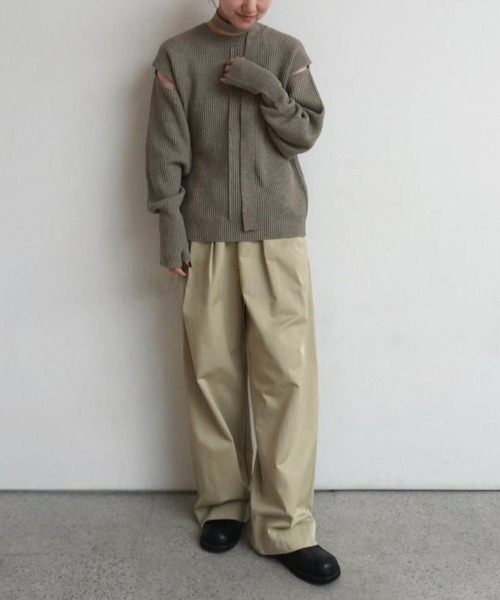anuke(アンヌーク)の「anuke Twill Loose Pants ツイルルーズパンツ/62610708(その他パンツ・レディース・ベージュ/アイボリー・36/38)」の20枚目の写真