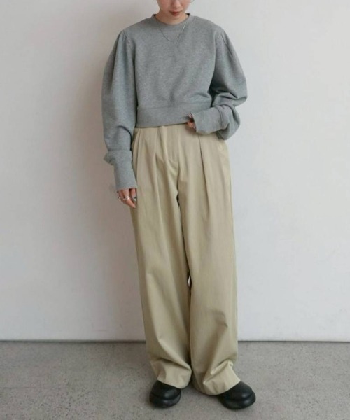anuke(アンヌーク)の「anuke Twill Loose Pants ツイルルーズパンツ/62610708(その他パンツ・レディース・ベージュ/アイボリー・36/38)」の19枚目の写真