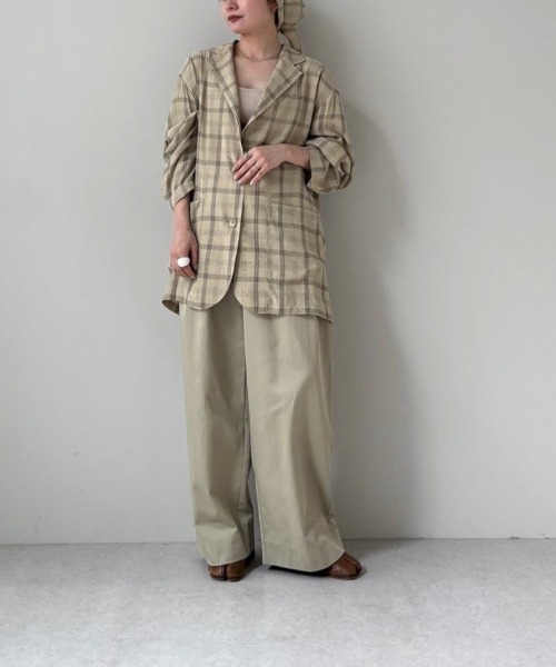 anuke(アンヌーク)の「anuke Twill Loose Pants ツイルルーズパンツ/62610708(その他パンツ・レディース・ベージュ/アイボリー・36/38)」の21枚目の写真