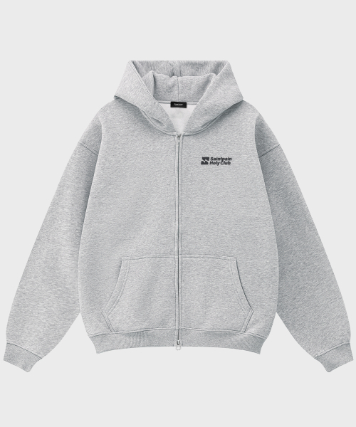 SAINTPAIN(セイントペイン)の「SPクラブオーバーサイズフードジップアップメランジグレー(パーカー・レディース・その他・MEDIUM/LARGE)」の1枚目の写真